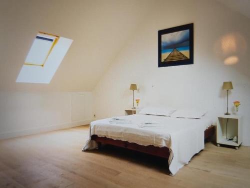 Posteľ alebo postele v izbe v ubytovaní MAISON LOUISE a 300m de la Grande Plage