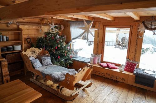 Χώρος καθιστικού στο Górna Chata Mountains Chalet