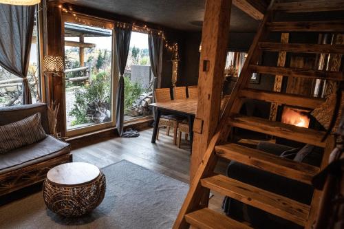Χώρος καθιστικού στο Górna Chata Mountains Chalet
