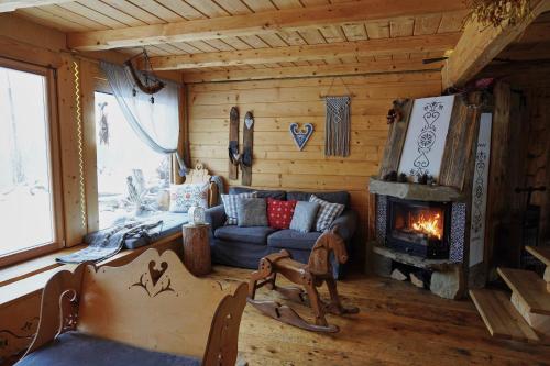 Χώρος καθιστικού στο Górna Chata Mountains Chalet