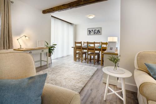 Et opholdsområde på Manor Farm Barn Cottage