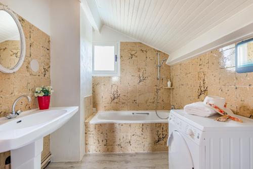 Koupelna v ubytování Maison d'Hôtes L'Escale Du Loup Blanc