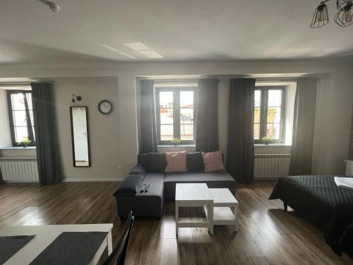 Posezení v ubytování Apartamenty Łowicz