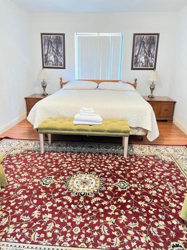 Ένα ή περισσότερα κρεβάτια σε δωμάτιο στο Spacious and relaxing Home - Longwood, Florida