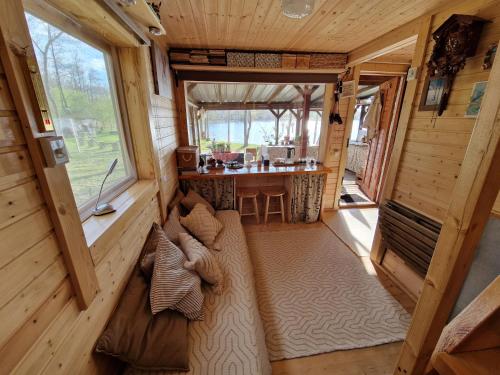 Χώρος καθιστικού στο Mini saunahouse