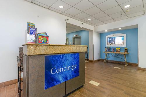 a lobby of a conference room with a counter at Sun N Sand Resort in Myrtle Beach