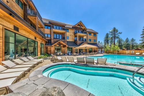 an estate with a swimming pool and a house at Zalanta, A Vail Resorts Property in South Lake Tahoe