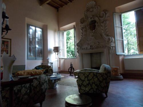 Posezení v ubytování Bed and Breakfast di Charme La Bonarella