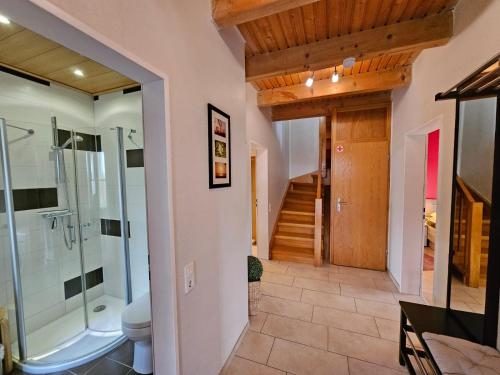 Ένα μπάνιο στο Ferienhaus Merlin