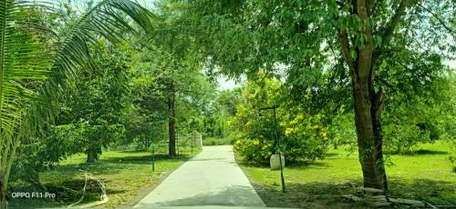 Taman di luar Suan Nopparat