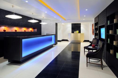 Χώρος καθιστικού στο SAAD Hotel Astana