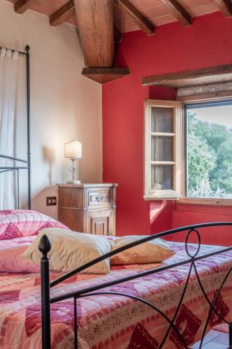 Katil atau katil-katil dalam bilik di Agriturismo Cafaggio Primo