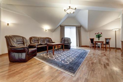 Гостиная зона в Hotel Prezydent Krynica Zdrój