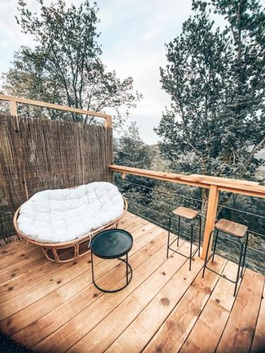 Balkón nebo terasa v ubytování Tiny House Murato