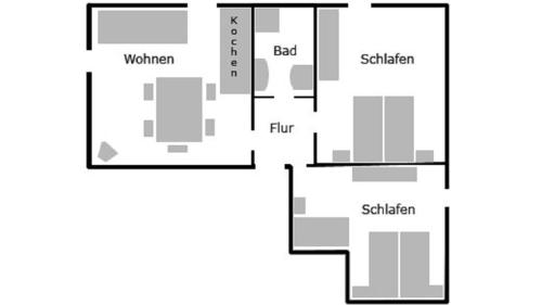 a floor plan of a house at Landurlaub bei Familie Haug in Freyung