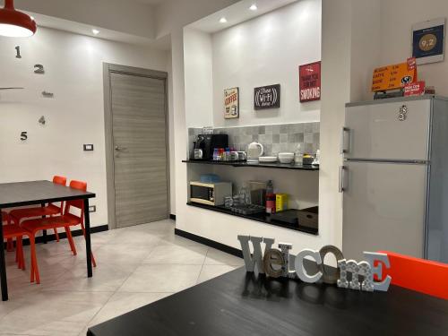 Kuchyň nebo kuchyňský kout v ubytování Casa dei nonni