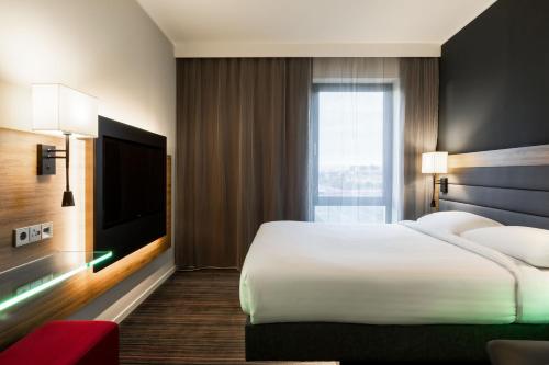Cama o camas de una habitación en Moxy Glasgow SEC