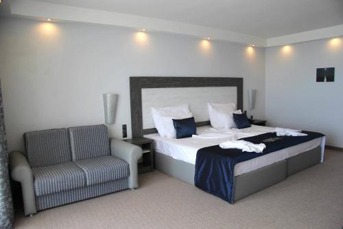 Postel nebo postele na pokoji v ubytování Moonlight Hotel - All Inclusive