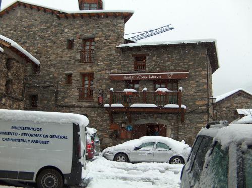 Hostal Casa Lacreu v zimě