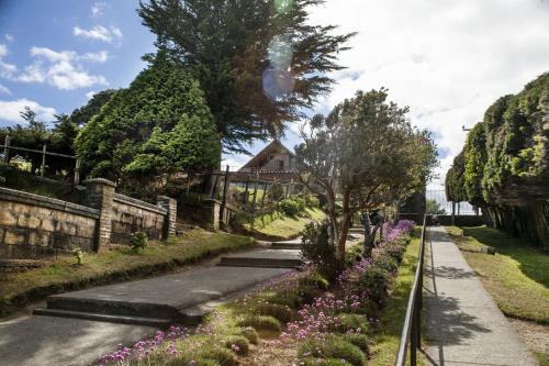 Jardín al aire libre en Panamericana Hotel Ancud