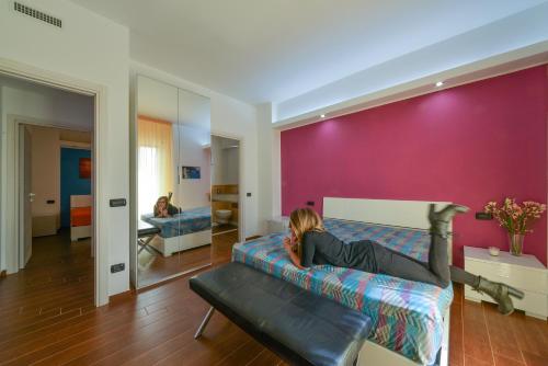 B&B Casa Camasso tesisinde bir oturma alanı