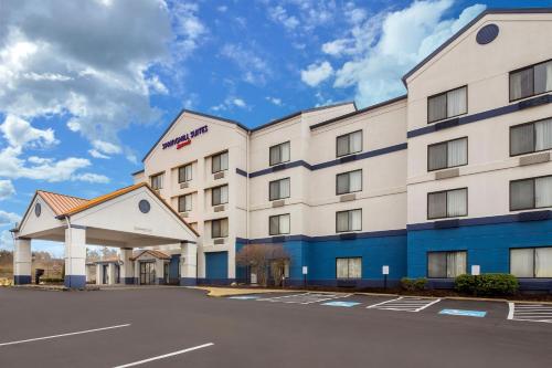 a rendering of the front of a hotel at SpringHill Suites by Marriott Pittsburgh Washington in Washington