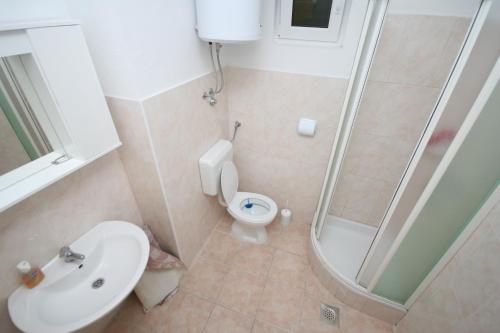 Koupelna v ubytování Apartment Basioli