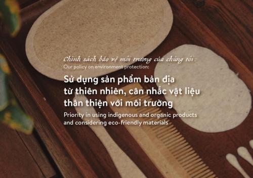 a poem about a wooden floor with a comb at Amanaki Saigon Boutique Hotel in Ho Chi Minh City