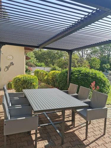 Photo de la galerie de l'établissement Villa avec jardin et piscine, à Cras