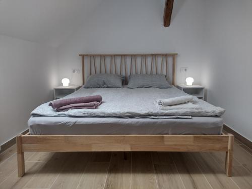 Ένα ή περισσότερα κρεβάτια σε δωμάτιο στο Pr' Hribar