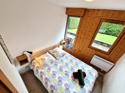 Posteľ alebo postele v izbe v ubytovaní L'appart de Chacha 2ch,4pers Centre de Chamonix
