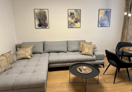 Χώρος καθιστικού στο Apartmán Panenská