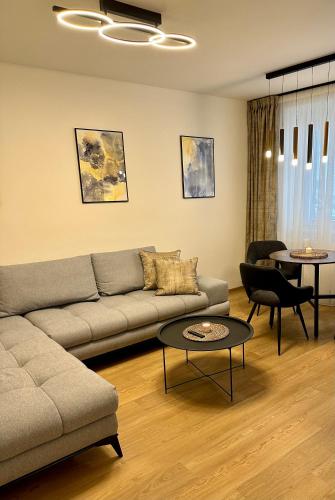 Χώρος καθιστικού στο Apartmán Panenská