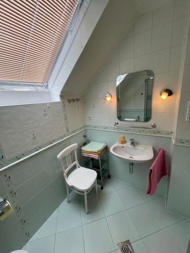 A bathroom at Gál Apartman