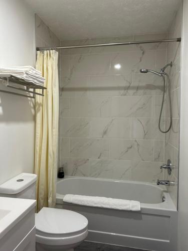 Koupelna v ubytování Motel le Sabre