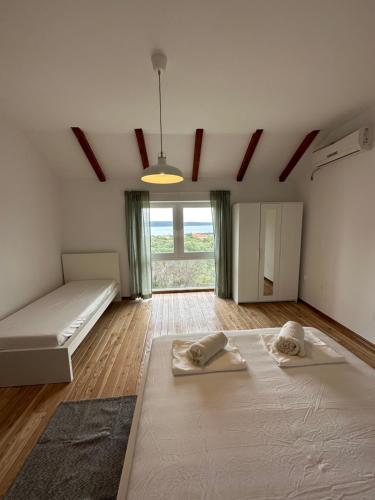Ένα ή περισσότερα κρεβάτια σε δωμάτιο στο Matisse Residence - 80 m2 with Sea View and terrace