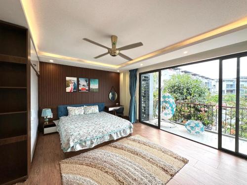 Giường trong phòng chung tại Hoang Hai Villas 1 Phu Quoc - 4 Bedrooms - Shared Swimming Pool