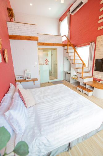 Una cama o camas en una habitación de Fish Villa 38