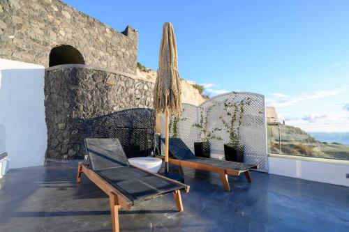Posezení v ubytování Deep Earth Villas