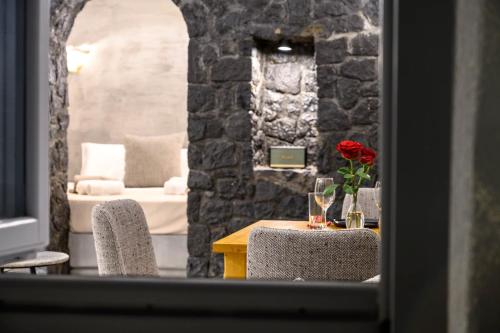 Posezení v ubytování Deep Earth Villas