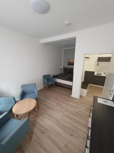 Η κουζίνα ή μικρή κουζίνα στο Hafen Appartements Wismar