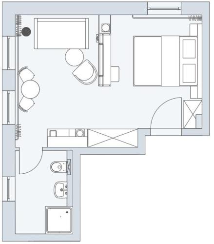 Κάτοψη του Gustav Appartements