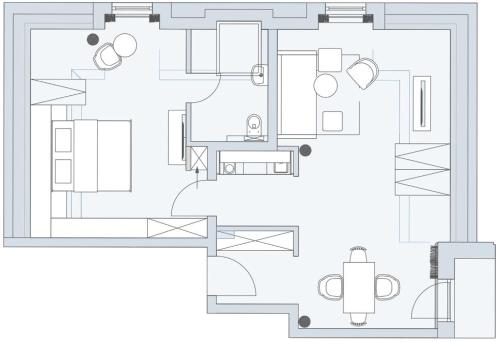 Κάτοψη του Gustav Appartements