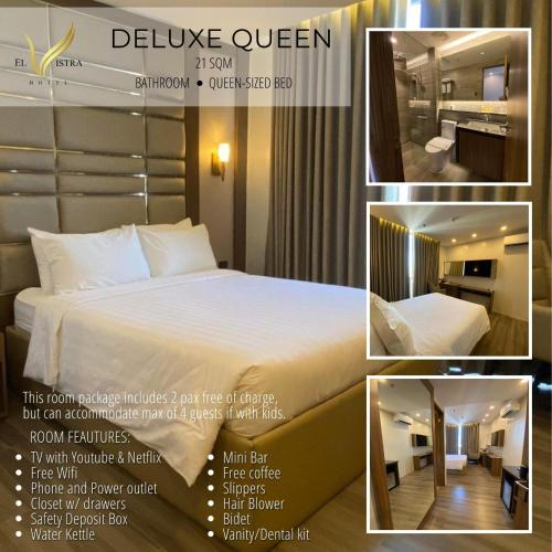 Кровать или кровати в номере El Vistra Hotel Angeles
