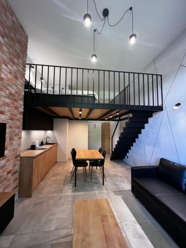Kuchyňa alebo kuchynka v ubytovaní Property Apart - plac Jana Pawla II Centrum