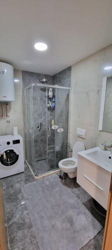 Koupelna v ubytování Adrijana Apartments