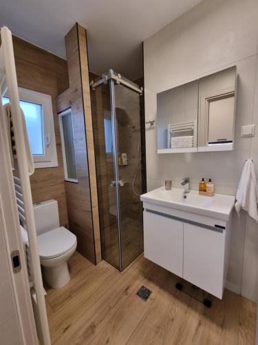 Ένα μπάνιο στο Larisa Hospitality I - Roof Top apartment - with Free Parking