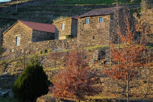 a stone house on top of a hill at Cardenha do Douro in Mesão Frio