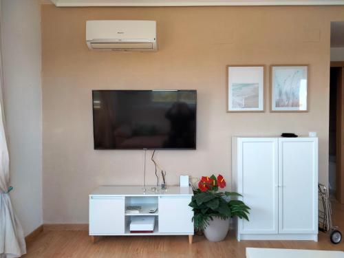 A television and/or entertainment centre at Confort y Relax
