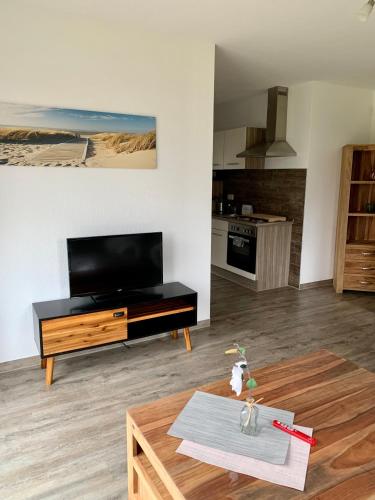 Dapur atau dapur kecil di Appartements am Schaalsee
